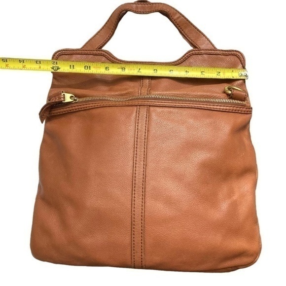 Fossil brown leather two way messenger bag - Picture 5 of 16